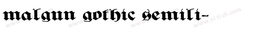 malgun gothic semili字体转换